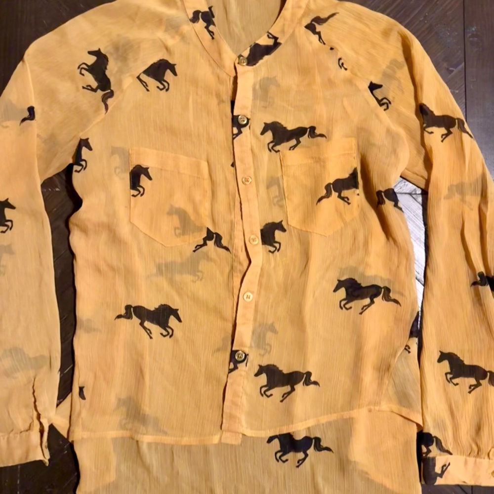 Forever 21 women dress shirt, long sleeve, size medium.